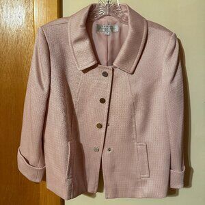 Tahari Arthur S Levine Light Pink Blazer